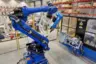 The compact NCFC servo press with integrated sensors ensures precise clinching, even when operated by a robot.