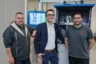 Opting for double quality assurance by Kistler: Michael Kunzmann, Julian Bucher (CEO) and Adrian Gerhardt of BGF EnzTech.