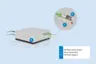 Fiber optic sensing with 2549A FSI Interrogator (DAQ) The measuring chain of the new fiber optic sensing solution from Kistler is completed with the 2549A FSI Interrogator (DAQ).