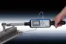 Electronic torque / angle wrench with second measuring channel for clamping force measurements in fastening assembly