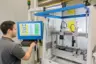 Optical inspection of punched parts uses a camera system and can be programmed flexibly via software.