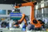 Smart manufacturing: a strain gauge amplifier with IO-Link enables precise force measurement in industrial robotics.