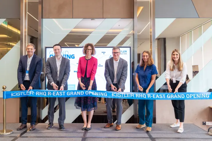 Opening ceremony of Kistler's regional headquarters in Malaysia Ribbon-cutting ceremony at the opening ceremony of the new regional headquarters of Kistler in Kuala Lumpur., Malaysia.