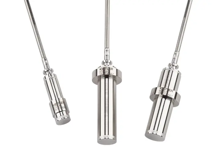 Sensori di pressione piezoelettrici per alte temperature I sensori di pressione piezoelettrici per alte temperature consentono di misurare la pressione a temperature di 700°C (1.300°F) e superiori.