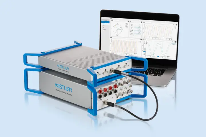 For power analysis of electric powertrains, the KiBox2 16-channel measuring unit forms the heart of the system.