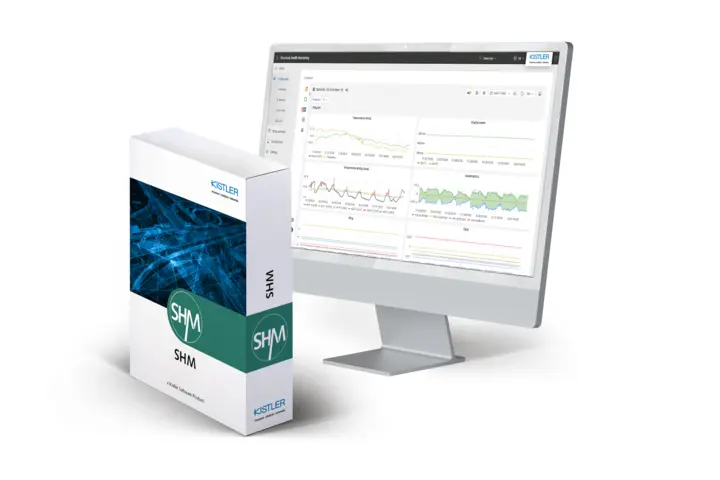 The Kistler SHM software for Structural Health Monitoring of bridges enables efficient and reliable system operation.