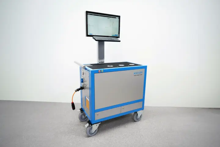 System for torque tool testing cerTEST from Kistler is designed for mobile testing in shift operation.