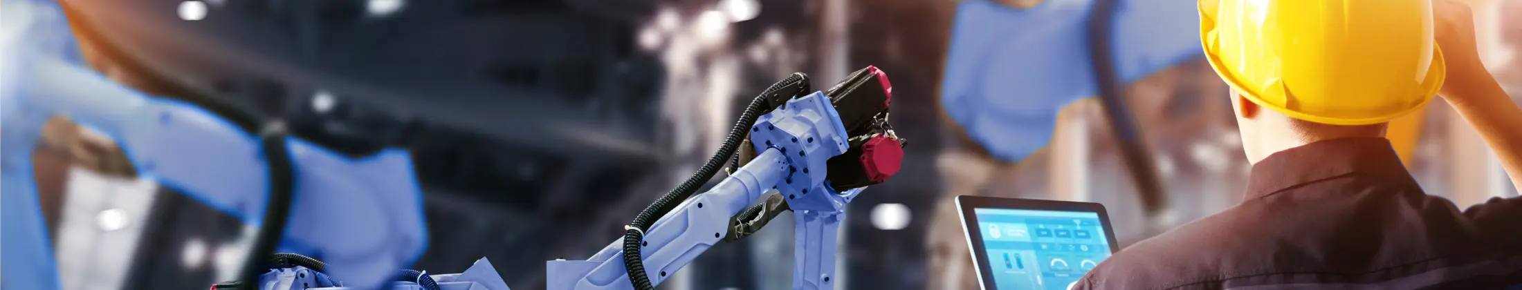 Anlage zum Roboterschweißen in intelligenter Fabrik mit Software zur Systemüberwachung