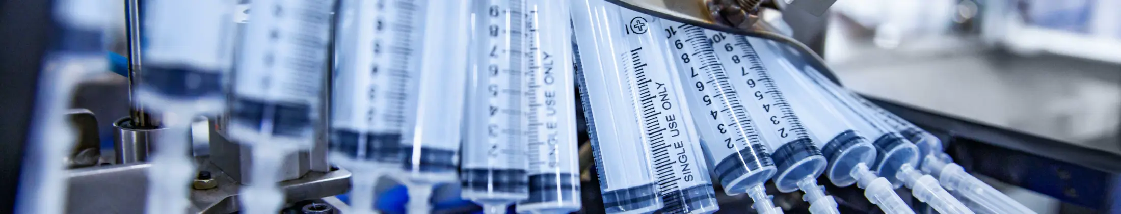 Production processes for medical devices such as syringes benefits from process monitoring for highest quality.