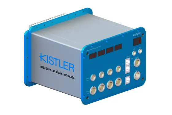 The digital electronics KiRoad Tire Testing from Kistler is designed for up to four measuring hubs on tire test stands.