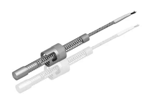 Temperature sensors 6198A from Kistler for injection molds help monitor the condition of the temperature control system.