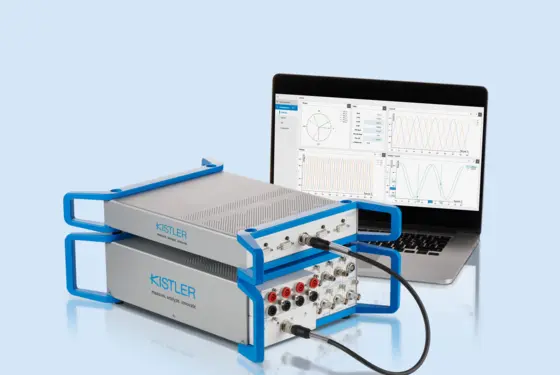 For power analysis of electric powertrains, the KiBox2 16-channel measuring unit forms the heart of the system.