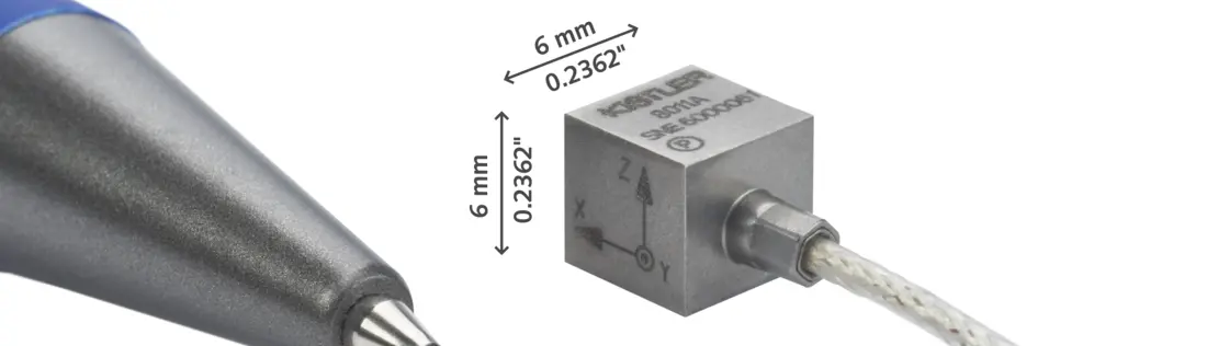 Accéléromètre Triaxial KISTLER 8766A050BB IEPE 50g - Neuf (peut Avoir Micro Défauts) - Livraison Rapide