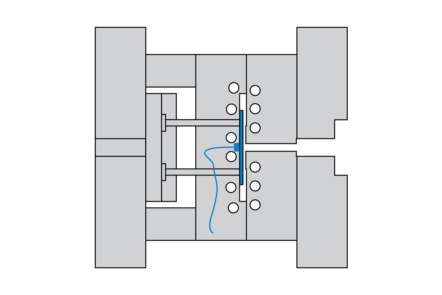 Predictive Maintenance auf Basis der Messung der Auswerfer-Kraft erlaubt Ablagerungen in Kavitäten aufzudecken. 
