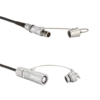 Connection cables for cavity pressure sensors, Fischer 102 SE pos. to Fischer 103 neg. / 1991A These adapter cables bridge single channel output and 4-channel input (5887A1 only).