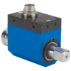 Torque sensors Type 4501A use high-reliability slip-rings to transfer power and signal to and from the rotating strain-gaged shaft. Industry standard mV/V output allows use with standard strain gage equipment.