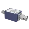 A charge attenuator is required if the charge emitted by the piezoelectric sensor exceeds the largest measuring range of the charge amplifier in use.