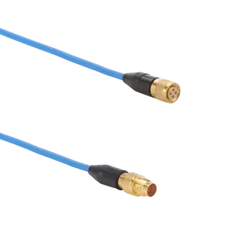 Extensions for voltage signal cables, 1/4-28 neg. to 1/4-28 pos., silicone / 1538A Cables 1538A for distance extension between voltage output sensors (e.g. IEPE triaxial accelerometers / MEMS capacitive uniaxial accelerometers) and DAQ.