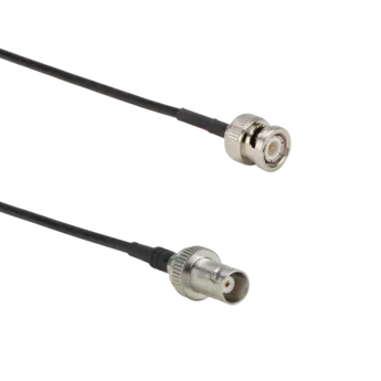 Cables coaxiales con ferrita de supresión EMI para ampliar distancias.