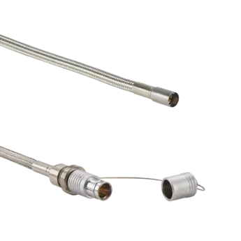 Connection cables used for triaxial measurements in multi-axis force sensors.