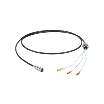 Cavo di separazione per sensori piezoelettrici, da V3-B pos. a 3 x SSMB neg., lunghezza personalizzata