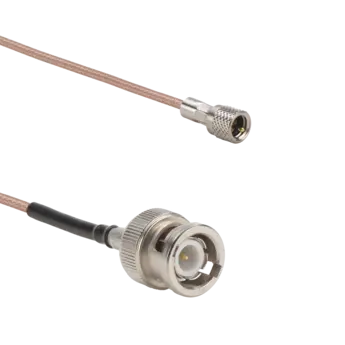 Coaxial cables 1761C for connection between voltage output sensors (e.g. IEPE Uniaxial Accelerometers) and DAQ.