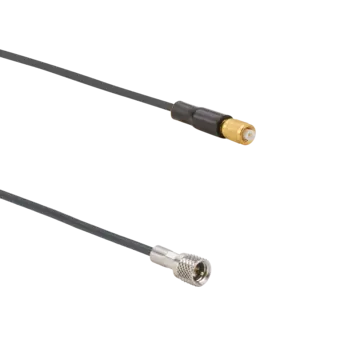 Connection cables for piezoelectric sensors, 5-44 neg. to KIAG 10-32 pos. / 1766AK03SP Coaxial cables 1766AK03SP for connection between sensor and DAQ unit (e.g. PE uniaxial accelerometers).