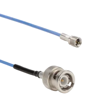 Coaxial cables 1768AxK01 for connection between voltage output sensors (e.g. IEPE uniaxial accelerometers) and DAQ.