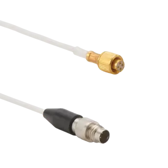 Connection cables for voltage output sensors, M4.5x0.35 neg. to 1/4-28 pos. / 1784AK02 Cables 1784A for connection between voltage output sensors (e.g. IEPE triaxial accelerometers / MEMS capacitive uniaxial accelerometers) and custom DAQ.