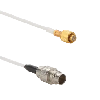 1784M016SP Connection cable for voltage output sensors, M4.5x0.35 neg. to 1/4-28 pos., low outgassing, custom length