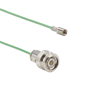 Connection cable for piezoelectric sensors, KIAG 10-32 pos. int to TNC pos., 2 m