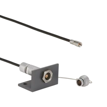 Connection cable for piezoelectric sensors, KIAG 10-32 pos. int to Fischer 103 neg., 1 m