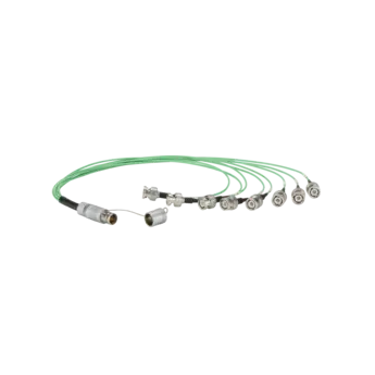 Trennkabel für Werkzeuginnendrucksensoren, Fischer 104 pos. zu 8xBNC pos., 0,1 zu 5 m