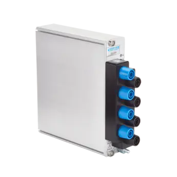 These measurement modules for the KiDAQ data acquisition system (DAQ) are for voltage and current (via external shunt) at high potential.