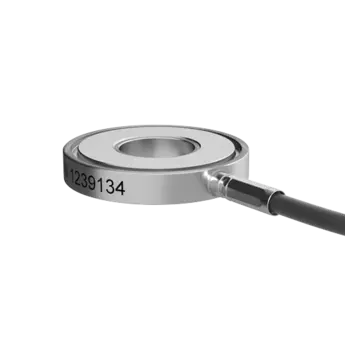 Piezoelectric force sensor SlimLine, ring force transducer (Fz 26 kN / 5.84 klbf), cable length 2 m