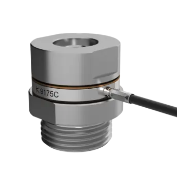 Piezoelectric load cell for tensile (-) and compression forces (+) (Fz -8 ... 30 kN / -1.8 ... 6.74 klbf)