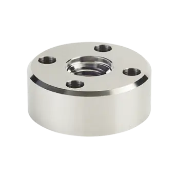 Standardized mounting adapters provide an optimum force introduction on the piezoelectrical load cell. These components are manufactured as precision parts and have a surface hardness between 400 and 490 HV (Vickers).