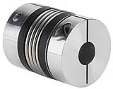 Torsion-proof metal bellows couplings for installation of torque shaft sensors with fixed housing or mounting base