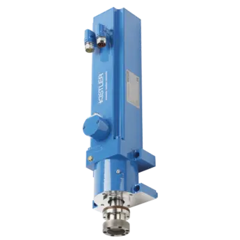 The NC joining module NCFH Type 2151B (in two sizes) with integrated piezoelectric force sensor for nominal forces of 1 ... 60 kN is excellent for use in assembly and joining processes monitored by force displacement. Ideal for applications with small installation space and high dynamic requirements.