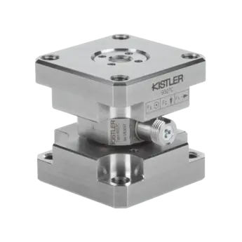 9328CQ Triaxial load cell, piezoelectric force transducer Fx, Fy, Fz (Fz ±8 kN / ±1.79 klbf), inversed x and y axis