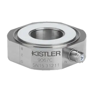 9068C Triaxial force sensor, ring force transducer, Fx, Fy, Fz (Fz ±60 kN / ±13.4 klbf), inversed x and y axis