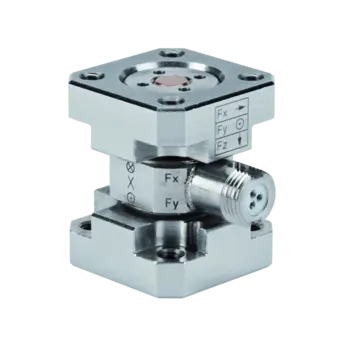9318CQ Triaxial load cell, piezoelectric force transducer Fx, Fy, Fz (Fz ±3 kN / ±674 lbf), inversed x and y axis
