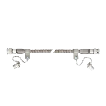 Koaxialkabel 1619B mit Metallhülse für die Verbindung zwischen Sensor mit TNC-Stecker und Ladungsverstärker.