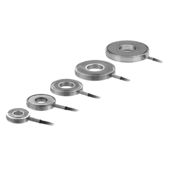 Piezoelectric shear force sensors with extremely flat design for measuring dynamic and quasistatic shear forces in one direction.