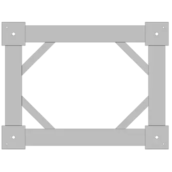 Mounting frame for flush installation of force plate Type 9287.