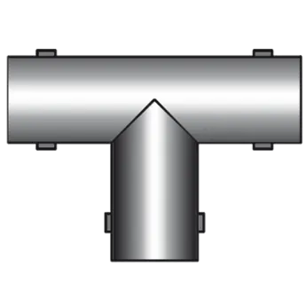 Coupling for general purpose, T-shaped, 3 x BNC neg.