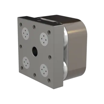 Piezoelectric SmartCrash force measuring element, lightweight, 125x125 mm, 12.1 kg