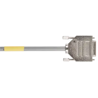 This connecting cable for digital or analog signals links the ComoNeo to the injection molding machine with a 9 or 15-pole connector and bare ends; length is freely configurable between 1 and 15 meters.