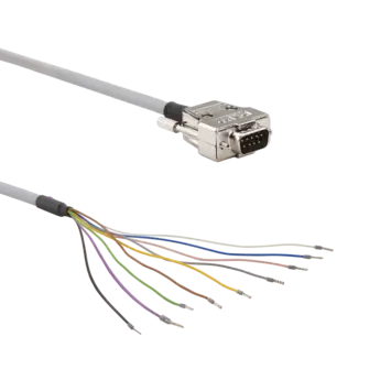 Cables for torque sensors, 9-pole / KSM-9 9-pole cables KSM-9 for strain gauge torque sensors.