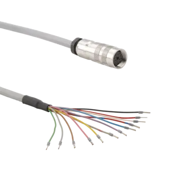 Cables for torque sensors, 12-pole / KSM-12 12-pole cables KSM-12 for strain gauge torque sensors.